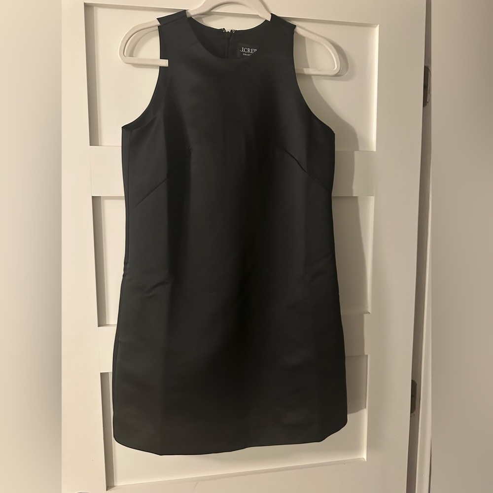 J. Crew Classic Black Mini Dress satin